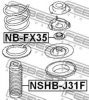 NISSA 54325AG000 Anti-Friction Bearing, suspension strut support mounting